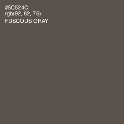 #5C524C - Fuscous Gray Color Image